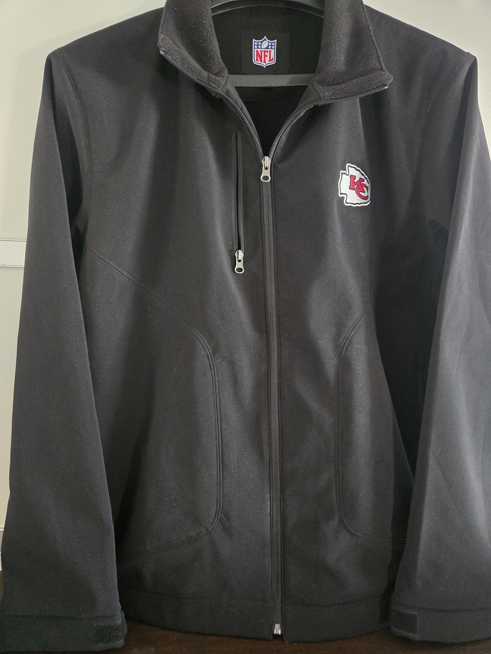 NFL Kansas City Chiefs Black Full-Zip Performance Jacket